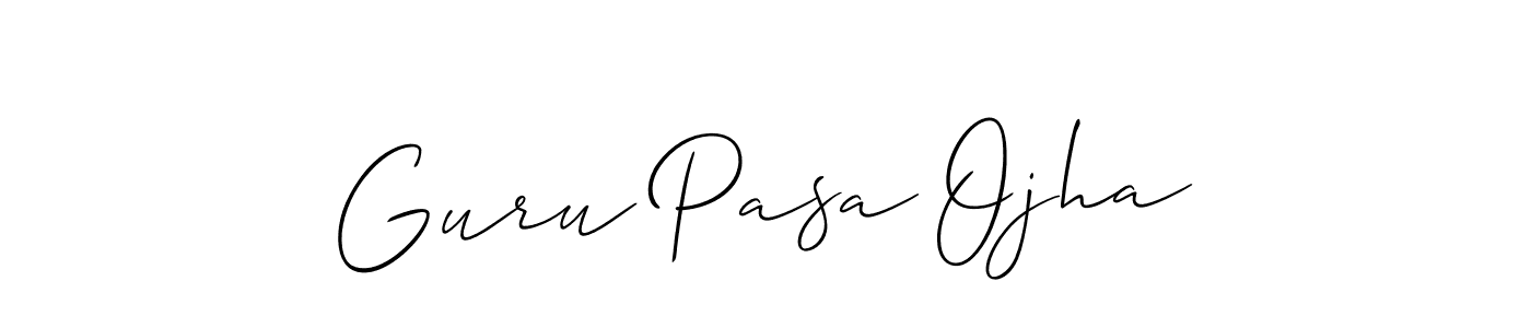 Here are the top 10 professional signature styles for the name Guru Pasa Ojha. These are the best autograph styles you can use for your name. Guru Pasa Ojha signature style 2 images and pictures png