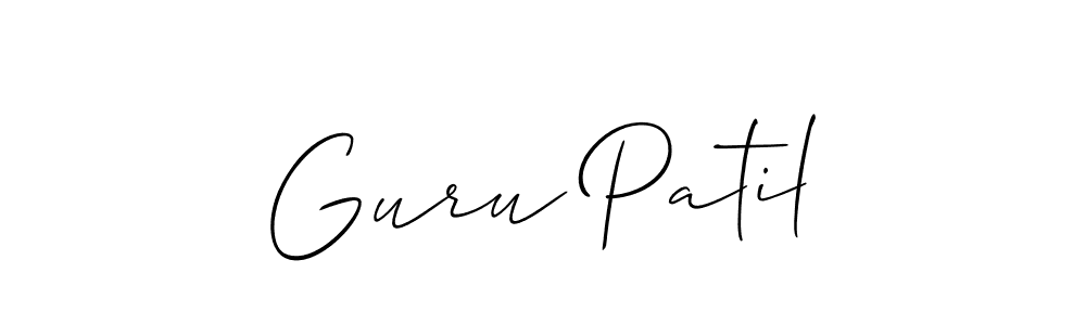 It looks lik you need a new signature style for name Guru Patil. Design unique handwritten (Allison_Script) signature with our free signature maker in just a few clicks. Guru Patil signature style 2 images and pictures png