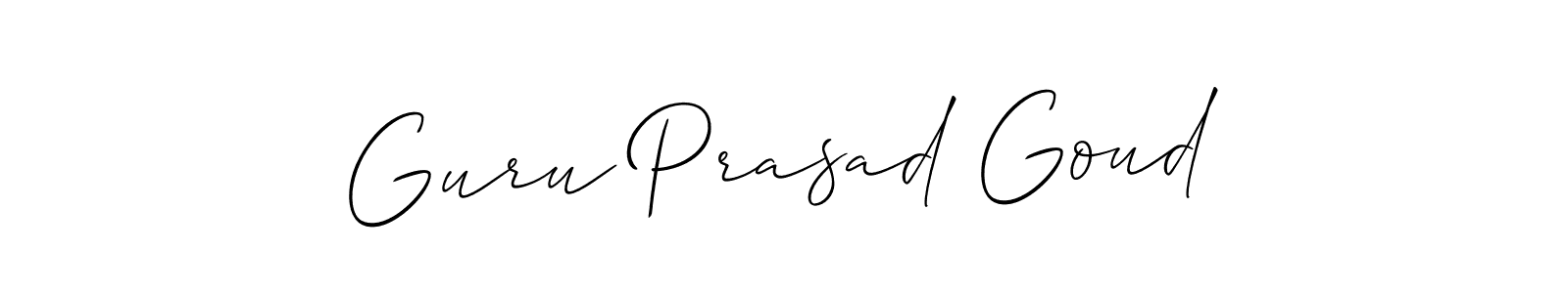 Use a signature maker to create a handwritten signature online. With this signature software, you can design (Allison_Script) your own signature for name Guru Prasad Goud. Guru Prasad Goud signature style 2 images and pictures png