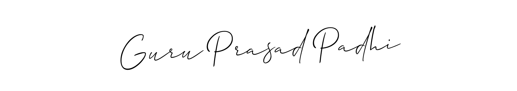 It looks lik you need a new signature style for name Guru Prasad Padhi. Design unique handwritten (Allison_Script) signature with our free signature maker in just a few clicks. Guru Prasad Padhi signature style 2 images and pictures png