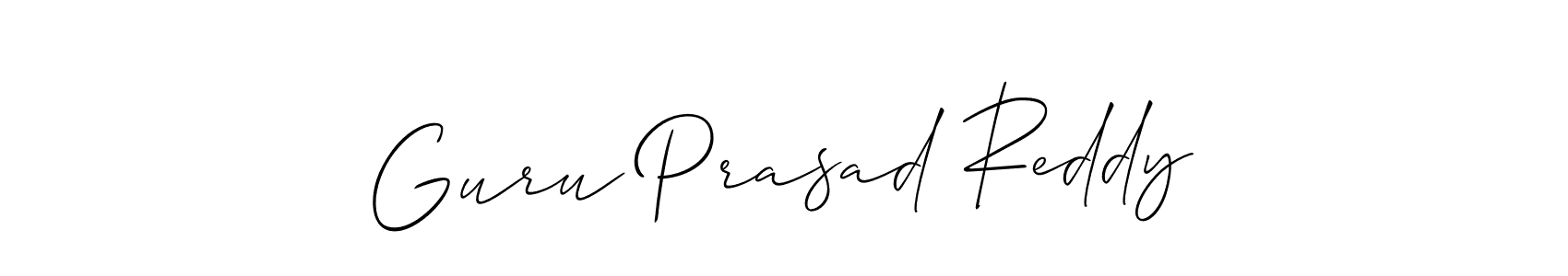 Also You can easily find your signature by using the search form. We will create Guru Prasad Reddy name handwritten signature images for you free of cost using Allison_Script sign style. Guru Prasad Reddy signature style 2 images and pictures png