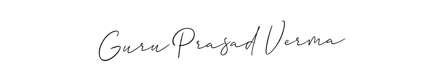 You can use this online signature creator to create a handwritten signature for the name Guru Prasad Verma. This is the best online autograph maker. Guru Prasad Verma signature style 2 images and pictures png