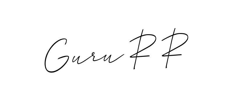 You can use this online signature creator to create a handwritten signature for the name Guru R R. This is the best online autograph maker. Guru R R signature style 2 images and pictures png