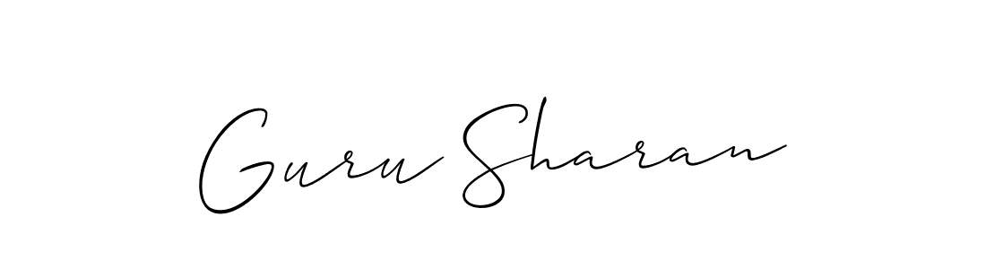 Make a beautiful signature design for name Guru Sharan. Use this online signature maker to create a handwritten signature for free. Guru Sharan signature style 2 images and pictures png