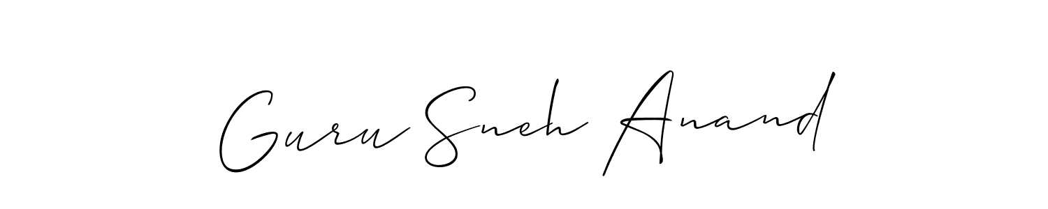 This is the best signature style for the Guru Sneh Anand name. Also you like these signature font (Allison_Script). Mix name signature. Guru Sneh Anand signature style 2 images and pictures png