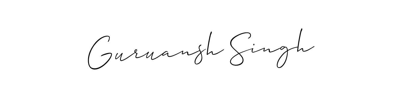 Best and Professional Signature Style for Guruansh Singh. Allison_Script Best Signature Style Collection. Guruansh Singh signature style 2 images and pictures png