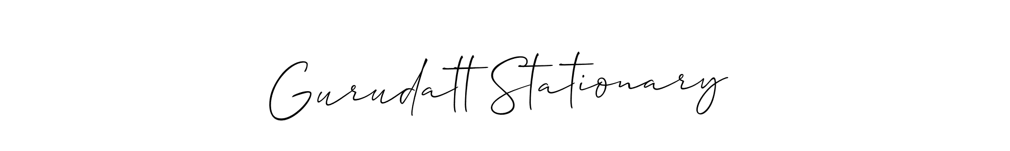 How to Draw Gurudatt Stationary  signature style? Allison_Script is a latest design signature styles for name Gurudatt Stationary . Gurudatt Stationary  signature style 2 images and pictures png