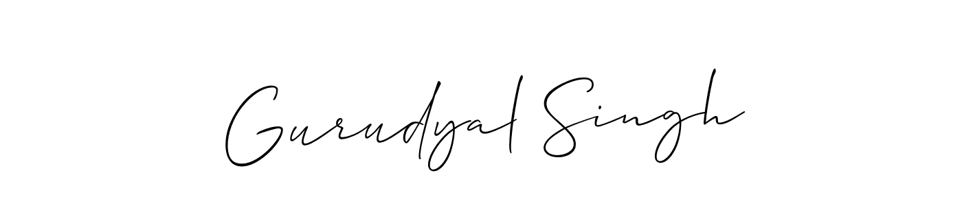 You should practise on your own different ways (Allison_Script) to write your name (Gurudyal Singh) in signature. don't let someone else do it for you. Gurudyal Singh signature style 2 images and pictures png