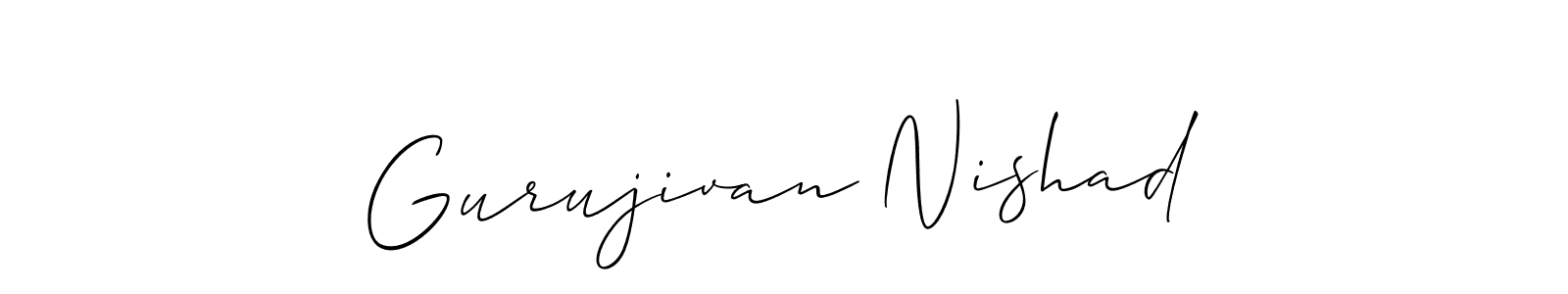 You can use this online signature creator to create a handwritten signature for the name Gurujivan Nishad. This is the best online autograph maker. Gurujivan Nishad signature style 2 images and pictures png
