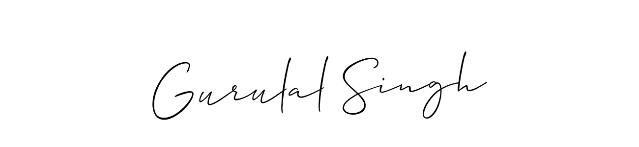 It looks lik you need a new signature style for name Gurulal Singh. Design unique handwritten (Allison_Script) signature with our free signature maker in just a few clicks. Gurulal Singh signature style 2 images and pictures png