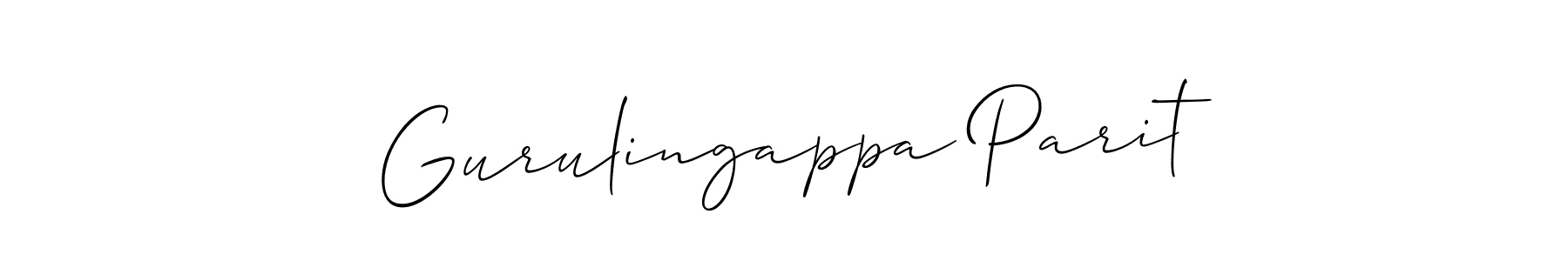 Design your own signature with our free online signature maker. With this signature software, you can create a handwritten (Allison_Script) signature for name Gurulingappa Parit. Gurulingappa Parit signature style 2 images and pictures png