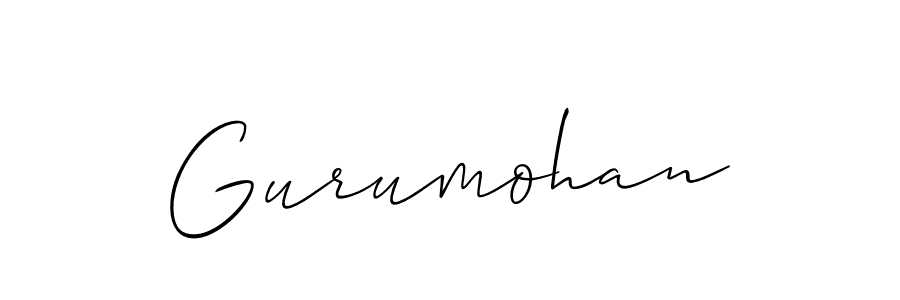 How to make Gurumohan name signature. Use Allison_Script style for creating short signs online. This is the latest handwritten sign. Gurumohan signature style 2 images and pictures png