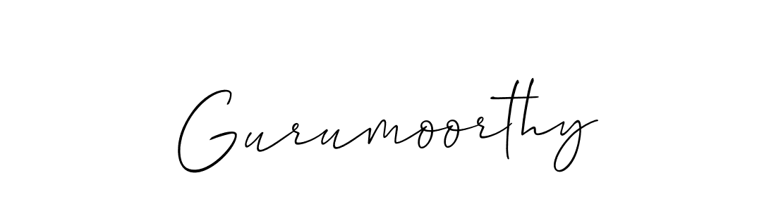 if you are searching for the best signature style for your name Gurumoorthy. so please give up your signature search. here we have designed multiple signature styles  using Allison_Script. Gurumoorthy signature style 2 images and pictures png