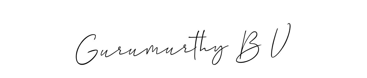 Best and Professional Signature Style for Gurumurthy B V. Allison_Script Best Signature Style Collection. Gurumurthy B V signature style 2 images and pictures png