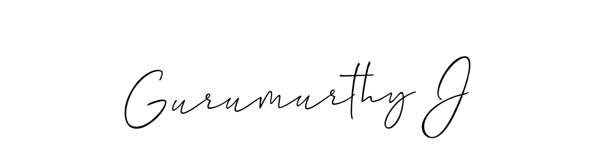 Similarly Allison_Script is the best handwritten signature design. Signature creator online .You can use it as an online autograph creator for name Gurumurthy J. Gurumurthy J signature style 2 images and pictures png