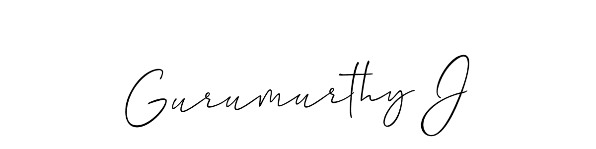 Similarly Allison_Script is the best handwritten signature design. Signature creator online .You can use it as an online autograph creator for name Gurumurthy J. Gurumurthy J signature style 2 images and pictures png