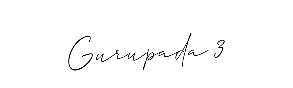 How to make Gurupada 3 name signature. Use Allison_Script style for creating short signs online. This is the latest handwritten sign. Gurupada 3 signature style 2 images and pictures png