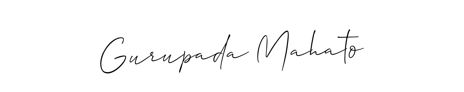 This is the best signature style for the Gurupada Mahato name. Also you like these signature font (Allison_Script). Mix name signature. Gurupada Mahato signature style 2 images and pictures png