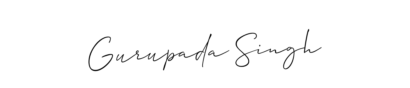 if you are searching for the best signature style for your name Gurupada Singh. so please give up your signature search. here we have designed multiple signature styles  using Allison_Script. Gurupada Singh signature style 2 images and pictures png