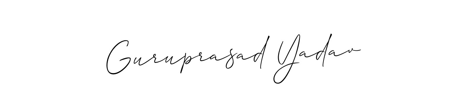 if you are searching for the best signature style for your name Guruprasad Yadav. so please give up your signature search. here we have designed multiple signature styles  using Allison_Script. Guruprasad Yadav signature style 2 images and pictures png