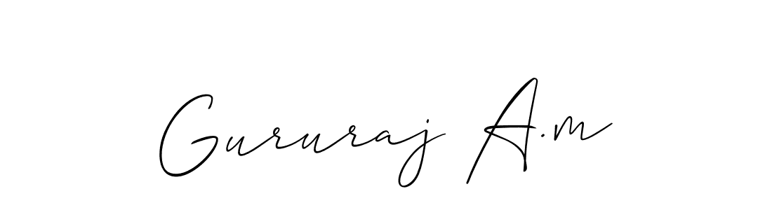 Once you've used our free online signature maker to create your best signature Allison_Script style, it's time to enjoy all of the benefits that Gururaj A.m name signing documents. Gururaj A.m signature style 2 images and pictures png