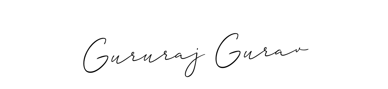 How to Draw Gururaj Gurav signature style? Allison_Script is a latest design signature styles for name Gururaj Gurav. Gururaj Gurav signature style 2 images and pictures png