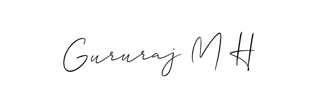 It looks lik you need a new signature style for name Gururaj M H. Design unique handwritten (Allison_Script) signature with our free signature maker in just a few clicks. Gururaj M H signature style 2 images and pictures png