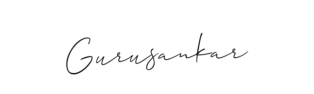 Gurusankar stylish signature style. Best Handwritten Sign (Allison_Script) for my name. Handwritten Signature Collection Ideas for my name Gurusankar. Gurusankar signature style 2 images and pictures png