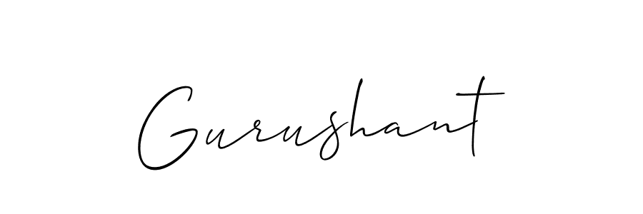 How to make Gurushant name signature. Use Allison_Script style for creating short signs online. This is the latest handwritten sign. Gurushant signature style 2 images and pictures png