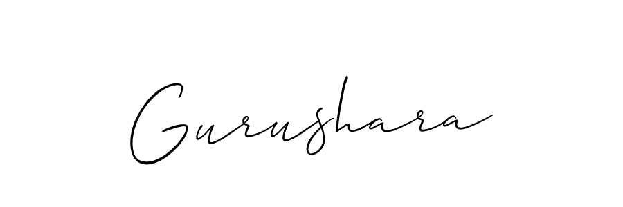 How to make Gurushara signature? Allison_Script is a professional autograph style. Create handwritten signature for Gurushara name. Gurushara signature style 2 images and pictures png