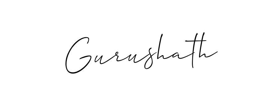 Create a beautiful signature design for name Gurushath. With this signature (Allison_Script) fonts, you can make a handwritten signature for free. Gurushath signature style 2 images and pictures png