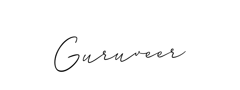 Similarly Allison_Script is the best handwritten signature design. Signature creator online .You can use it as an online autograph creator for name Guruveer. Guruveer signature style 2 images and pictures png