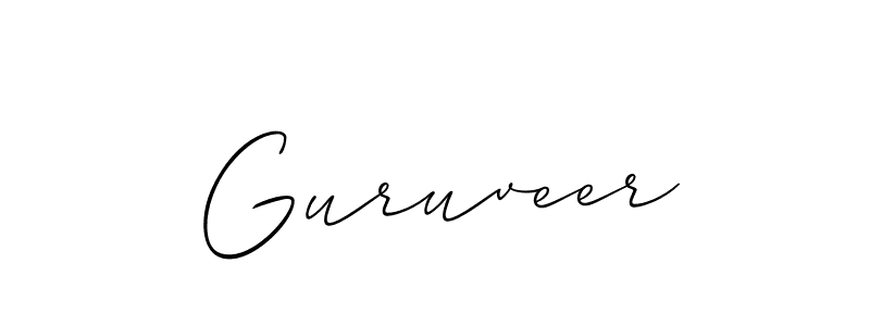 Similarly Allison_Script is the best handwritten signature design. Signature creator online .You can use it as an online autograph creator for name Guruveer. Guruveer signature style 2 images and pictures png