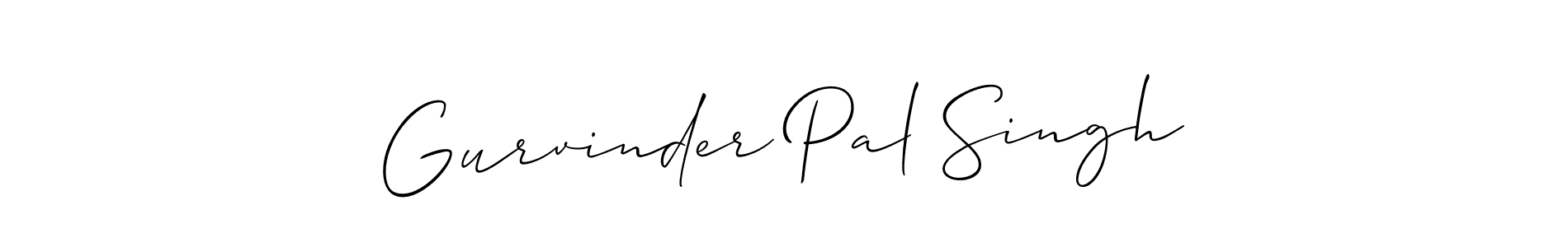 How to make Gurvinder Pal Singh signature? Allison_Script is a professional autograph style. Create handwritten signature for Gurvinder Pal Singh name. Gurvinder Pal Singh signature style 2 images and pictures png
