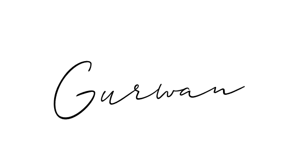 Also we have Gurwan name is the best signature style. Create professional handwritten signature collection using Allison_Script autograph style. Gurwan signature style 2 images and pictures png