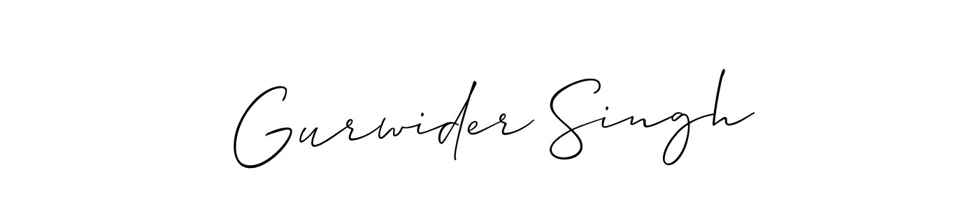 Also we have Gurwider Singh name is the best signature style. Create professional handwritten signature collection using Allison_Script autograph style. Gurwider Singh signature style 2 images and pictures png