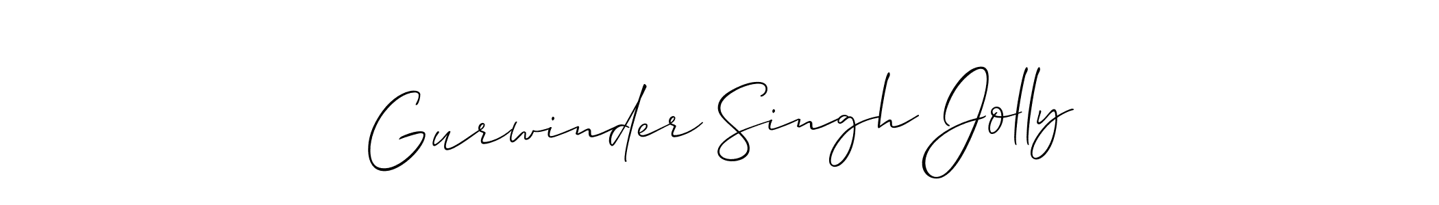 Also You can easily find your signature by using the search form. We will create Gurwinder Singh Jolly name handwritten signature images for you free of cost using Allison_Script sign style. Gurwinder Singh Jolly signature style 2 images and pictures png