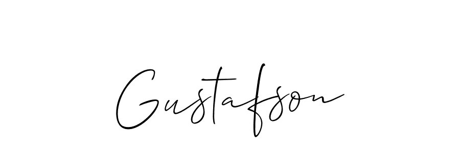 You should practise on your own different ways (Allison_Script) to write your name (Gustafson) in signature. don't let someone else do it for you. Gustafson signature style 2 images and pictures png