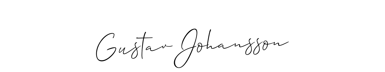 Make a short Gustav Johansson signature style. Manage your documents anywhere anytime using Allison_Script. Create and add eSignatures, submit forms, share and send files easily. Gustav Johansson signature style 2 images and pictures png