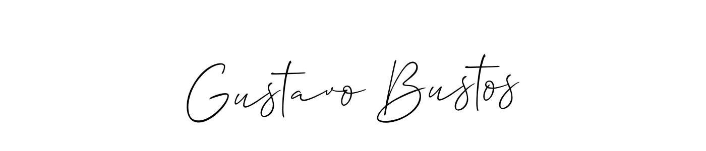 Best and Professional Signature Style for Gustavo Bustos. Allison_Script Best Signature Style Collection. Gustavo Bustos signature style 2 images and pictures png