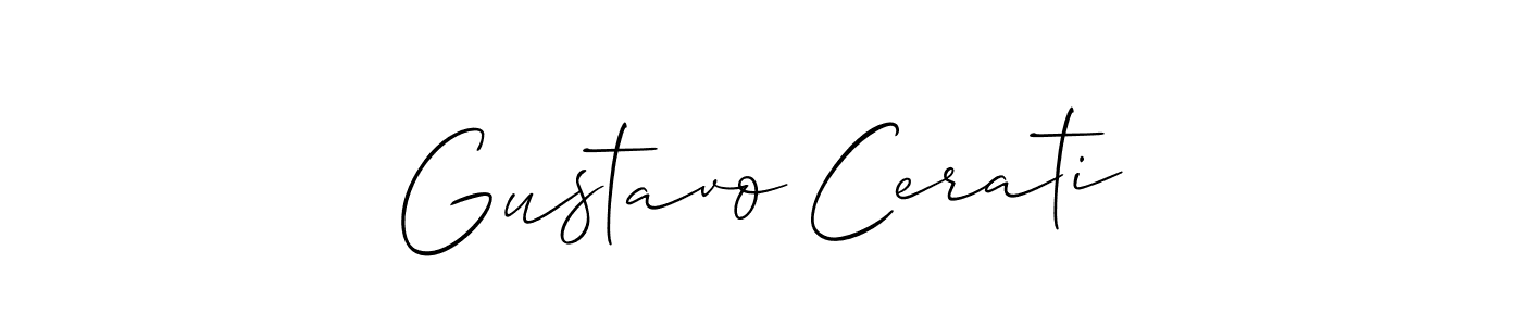 Also You can easily find your signature by using the search form. We will create Gustavo Cerati name handwritten signature images for you free of cost using Allison_Script sign style. Gustavo Cerati signature style 2 images and pictures png