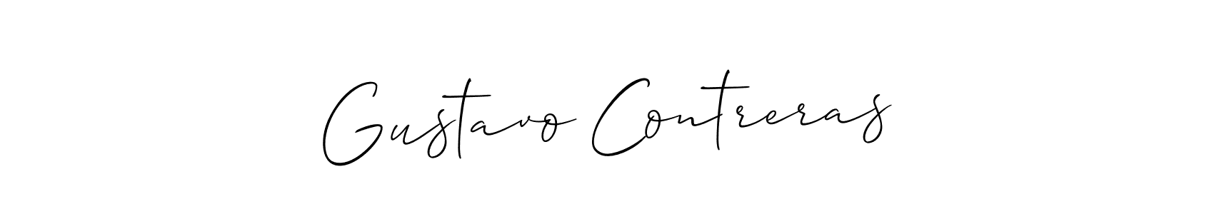 Use a signature maker to create a handwritten signature online. With this signature software, you can design (Allison_Script) your own signature for name Gustavo Contreras. Gustavo Contreras signature style 2 images and pictures png