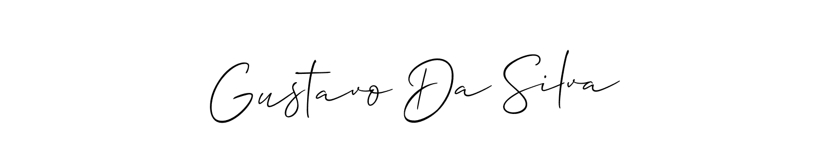 See photos of Gustavo Da Silva official signature by Spectra . Check more albums & portfolios. Read reviews & check more about Allison_Script font. Gustavo Da Silva signature style 2 images and pictures png
