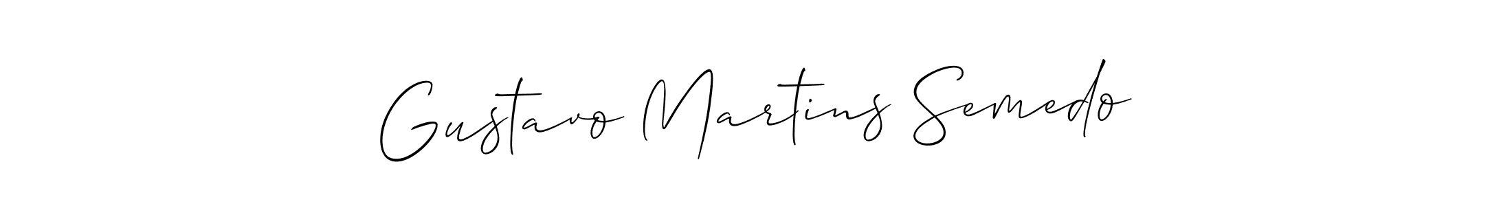 Also we have Gustavo Martins Semedo name is the best signature style. Create professional handwritten signature collection using Allison_Script autograph style. Gustavo Martins Semedo signature style 2 images and pictures png