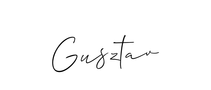 It looks lik you need a new signature style for name Gusztav. Design unique handwritten (Allison_Script) signature with our free signature maker in just a few clicks. Gusztav signature style 2 images and pictures png