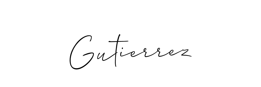 How to make Gutierrez name signature. Use Allison_Script style for creating short signs online. This is the latest handwritten sign. Gutierrez signature style 2 images and pictures png