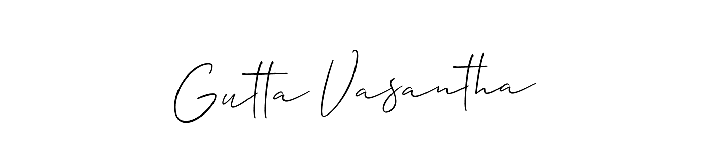 See photos of Gutta Vasantha official signature by Spectra . Check more albums & portfolios. Read reviews & check more about Allison_Script font. Gutta Vasantha signature style 2 images and pictures png