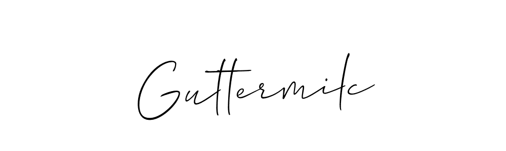 How to make Guttermilc signature? Allison_Script is a professional autograph style. Create handwritten signature for Guttermilc name. Guttermilc signature style 2 images and pictures png