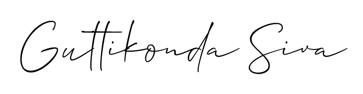 Try this chic Guttikonda Siva handwritten sign style. Using Allison_Script font elements, it gives your name a sleek, memorable identity. Guttikonda Siva signature style 2 images and pictures png