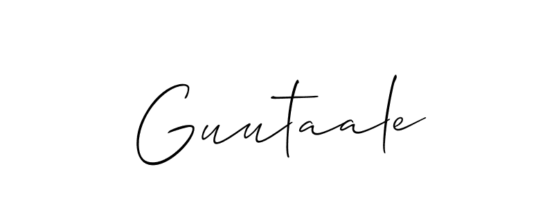 Once you've used our free online signature maker to create your best signature Allison_Script style, it's time to enjoy all of the benefits that Guutaale name signing documents. Guutaale signature style 2 images and pictures png